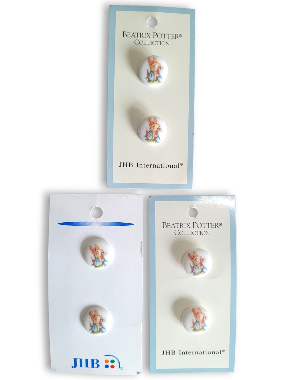 Beatrix Potter Peter Rabbit Buttons 5/8" Carrot Design Lot of 6 NOS - Picture 2 of 6